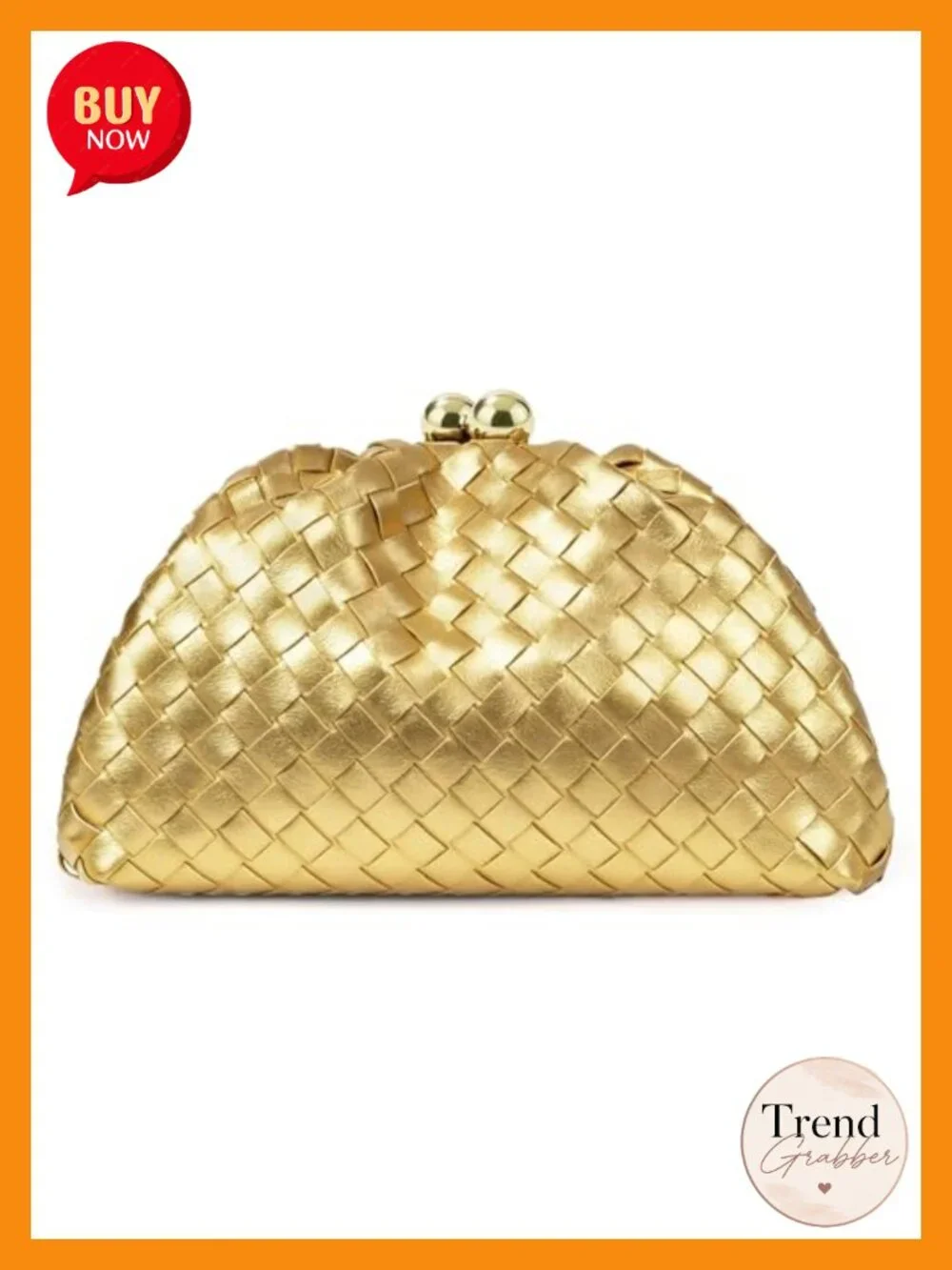 Woven Dumpling Clutch Evening Bag Vegan Leather Crossbody Shoulder Purse